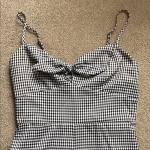 Forever 21 Plaid Jumpsuit